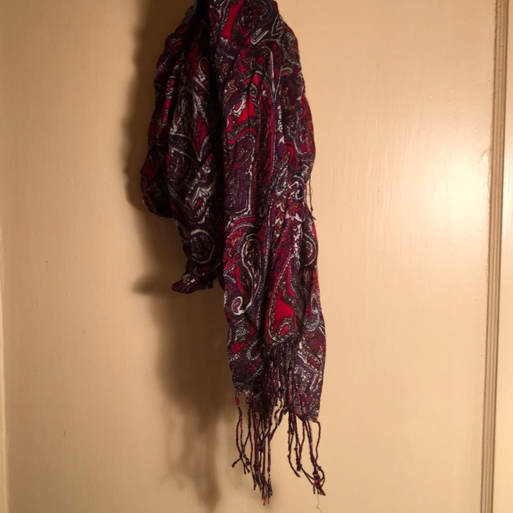 INC lightweight paisley scarf - Picture 2 of 5